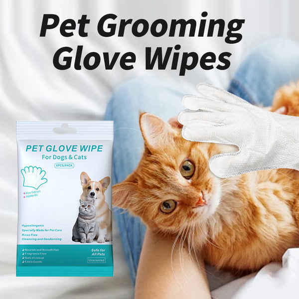 Pet Disposable Gloves Cat Dog  Cleaning Gloves